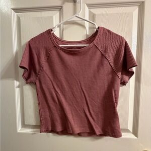 American Eagle Outfitters Waffle Knit Crop Top